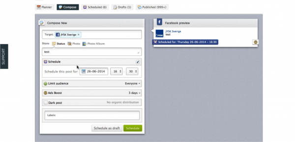 Sitecore Social Create Screen