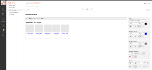 AgilOne Web Feature